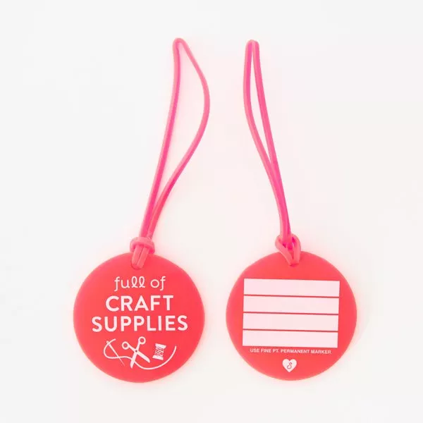 "Full of Craft Supplies" Luggage Tag - Sarah Hearts